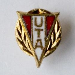 Odznaka UTA Arad z wieńcem (emalia)