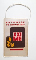 Proporczyk XXI Amatorskie Mistrzostwa Europy w Boksie Katowice 1975