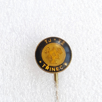 Odznaka TJ TZ Trinec, czarny otok (Czechy, epoksyd)