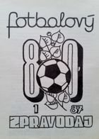 Program Piłkarski Raport'80 nr 1/87 (Spartak Roudnice nad Łabą)