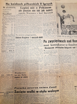 Gazeta Przegląd Sportowy (nr 79/1955) II Międzynarodowe Igrzyska Sportowe Młodzieży