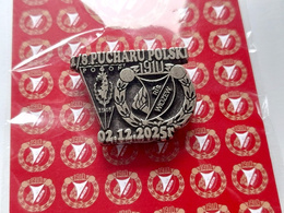 Odznaka mecz Pogoń Szczecin - Widzew Łódź, Puchar Polski 2.12.2025 (sygnowana, limitowana edycja)