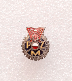 Odznaka Polski Związek Motorowy (PRL, emalia, na śrubę)