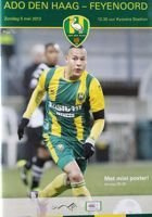 Program ADO Den Haag - Feyenoord Rotterdam Eredivisie (05.05.2013)