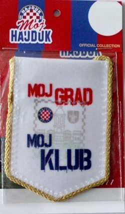 Proporczyk Hajduk Split Moje Miasto Mój Klub (produkt oficjalny)