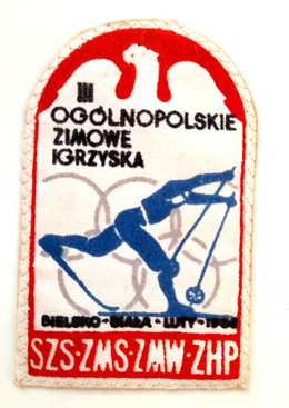 Naszywka III Ogólnopolskie Zimowe Igrzyska SZS-ZMS-ZMW-ZHP (Bielsko-Biała, luty 1968)