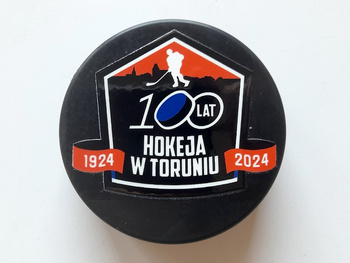 Krążek hokejowy 100 lat hokeja w Toruniu 1924-2024 (produkt oficjalny)