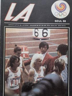 Miesięcznik Lekkoatletyka Rocznik 1988 (11 numerów, brak nr 9)