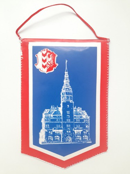 Proporczyk TJ Slezan STS Opawa hokej na lodzie - młodzi żacy (Czechosłowacja)