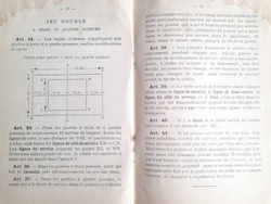 Zasady gry w tenisa (Francja, wydanie przedwojenne)