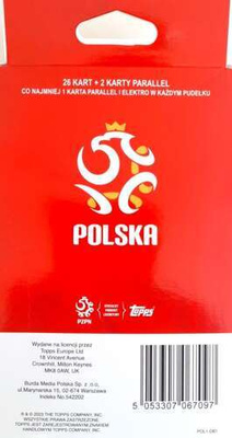 Oficjalna kolekcja kart reprezentacji Polski topps - 28 kart, w tym 2 Parallel (produkt oficjalny)