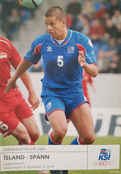 Program meczowy Islandia - Hiszpania (eliminacje Euro 2008, 08.09.2007)