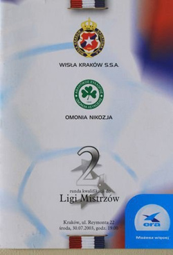Wisła Kraków - Omonia Nikozja (30.07.2003) - Liga Mistrzów