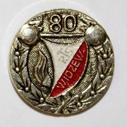 80 lat RTS Widzew Łódź złocona (lakier)