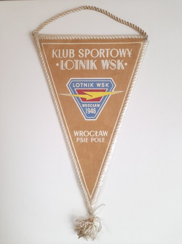 Proporczyk KS Lotnik WSK Wrocław duży (PRL)
