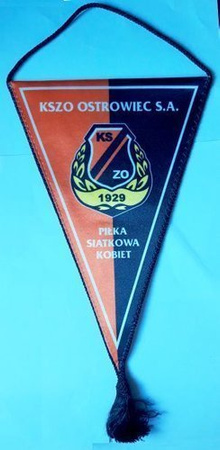 Proporczyk KSZO Ostrowiec Świętokrzyski S.A. piłka siatkowa kobiet