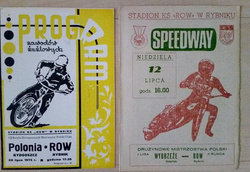 Programy ligowe ROW Rybnik (1975-1987)