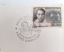 Koperta FDC bokser Primo Carnera (Włochy)