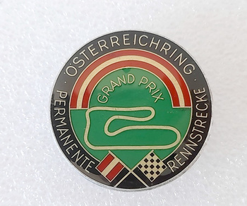 Odznaka Formuła 1 Grand Prix Austrii tor Österreichring, duża (epoksyd, sygnowana)