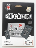 Naklejki Besiktas Stambuł - 25 sztuk (produkt oficjalny)