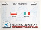 Bilet zaproszenie Loża honorowa, mecz barażowy Mistrzostw Europy U-21 Polska - Włochy (10.11.2001, Warszawa)