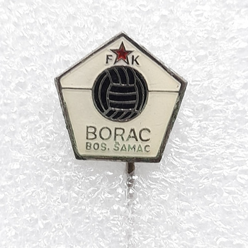 Odznaka FK Borac Bosanski Samac herb (Bośnia, epoksyd)