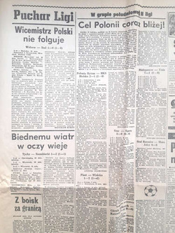 Gazeta Sport - start Pucharu Ligi w piłce nożnej (30.5.1977) 