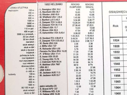 Informator Vademcum Olimpijskie 1984 z tablicami