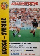 Program Norwegia - Szwecja na 90. lecie Norweskiej Federacji (26.08.1992)