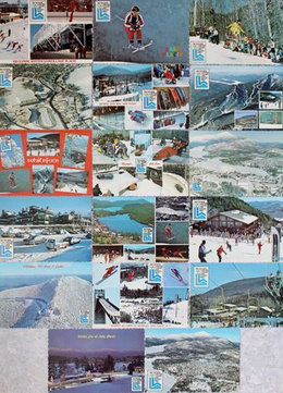 18 pocztówek Zimowe Igrzyska Olimpijskie Lake Placid 1980 (USA)