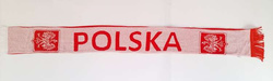 Szalik Polska biało-czerwony (dwustronny)