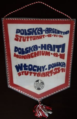 Proporczyk Mistrzostwa Świata Niemcy Monachium 1974