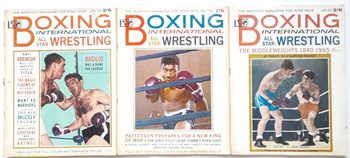 Magazyn Boxing International All Star Wrestling 1965 (3 numery)