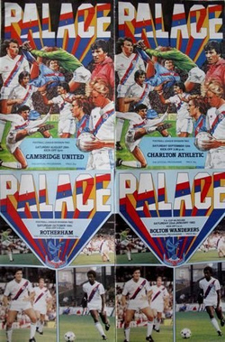 Programy Crystal Palace Londyn sezon 1981-1982 (4 sztuki)