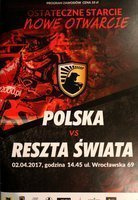 Program mecz żużlowy Polska - Reszta Świata (02.04.2017)