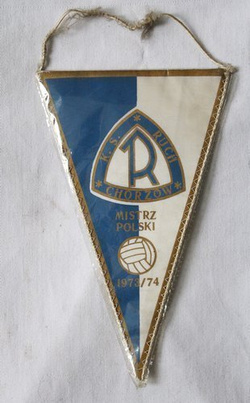 Proporczyk KS Ruch Chorzów mistrz Polski 1973/1974