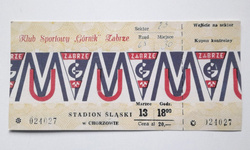 Bilet retro Wystawa Manchester United - Górnik Zabrze 50 lat minęło (27.2.2018)