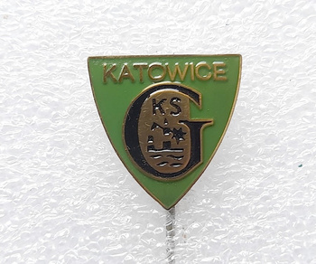 Odznaka GKS Katowice herb (PRL, lakier)