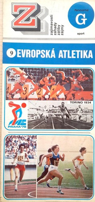 Informator Europejska lekkoatletyka Praga 1978 (Czechosłowacja)