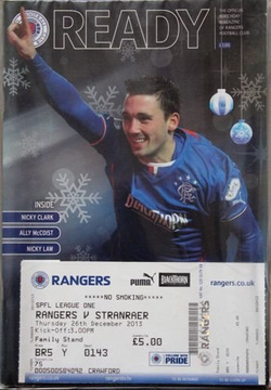 Programy Glasgow Rangers sezon 2013-2014 (19 sztuk) + 5 biletów