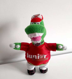 Maskotka Arsenal Londyn - Gunnersaurus (produkt oficjalny)