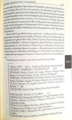 Historia piłkarskich mistrzostw Albanii. Tom 4 lata 1950-1954 (Albania)