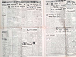 Gazeta Przegląd Sportowy Igrzyska Olimpijskie Meksyk 1968 (19 numerów)