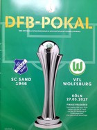 Program Finał Puchar Niemiec kobiet SC Sand 1946 - VfL Wolfsburg (27.5.2017)