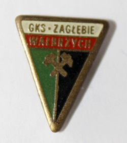 Odznaka GKS Zagłębie Wałbrzych (PRL, lakier)