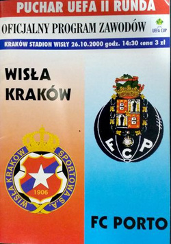 Program Wisła Kraków - FC Porto Puchar UEFA (26.10.2000)