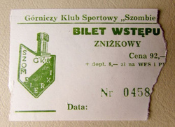 Bilet GKS Szombierki Bytom (stary)