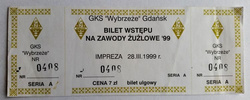 Bilet GKS Wybrzeże Gdańsk (28.03.1999)