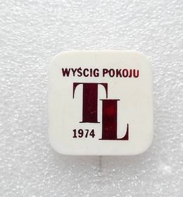 Odznaka Wyścig Pokoju 1974 Trybuna Ludu (plastik)