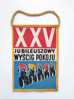 Proporczyk XXV Jubileuszowy Wyścig Pokoju, mały